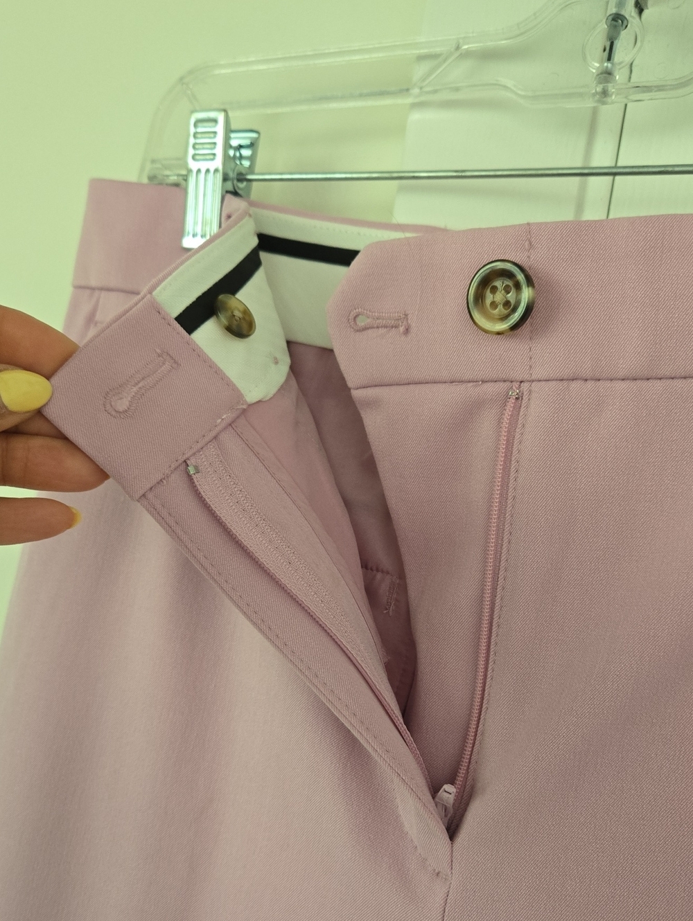 Ann Taylor The Perfect Wide-Leg Pant Trousers Pink Women Size 10 - Picture 9 of 12